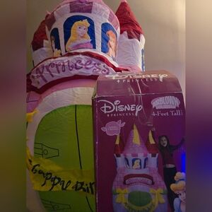 Disney Princess Inflatable Happy Birthday Castle 4 Foot Tall AirBlown Tested